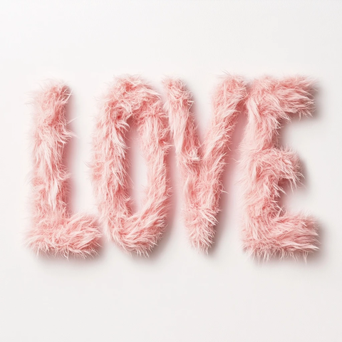 粉色流线形状文字