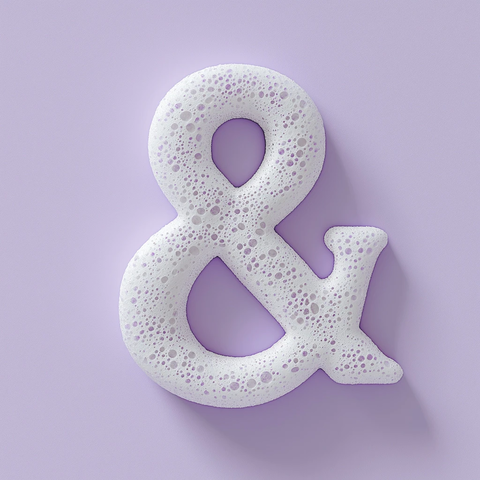 泡沫字母紫色背景