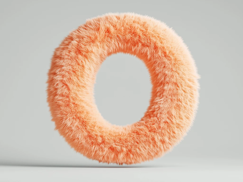 柔软布艺雕塑字母漂浮