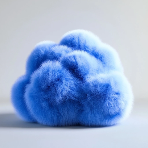 蓝云毛绒设备前视图