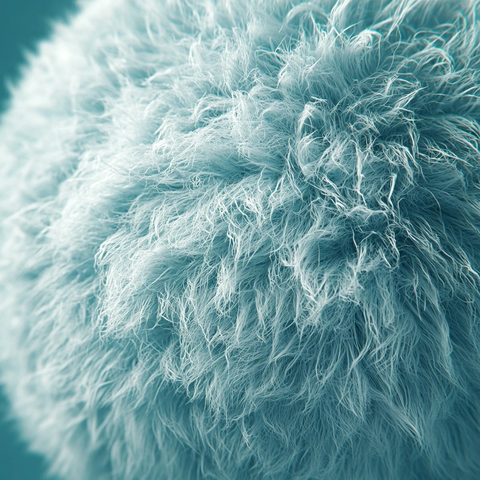 球形毛绒质感背景