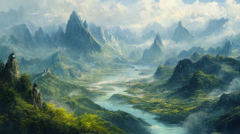 壮丽山河风景图