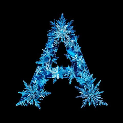 冰雪奇缘字母图案