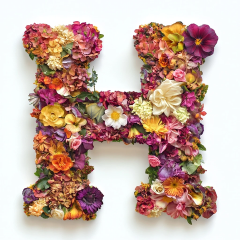 花艺字母感恩节装饰