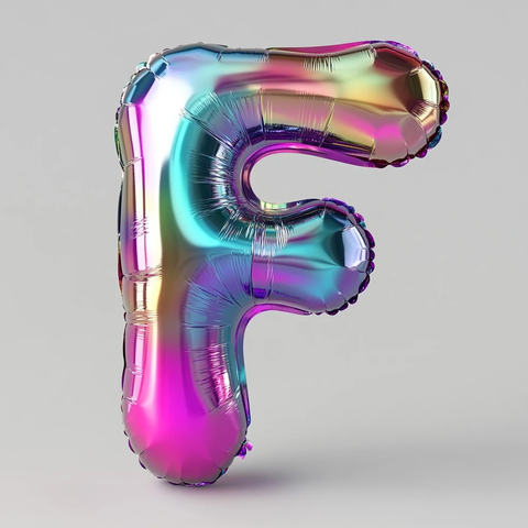 全息气球形状字母