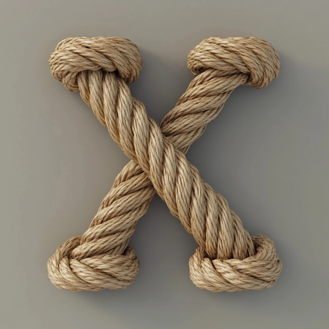 绳编字母表布局设计