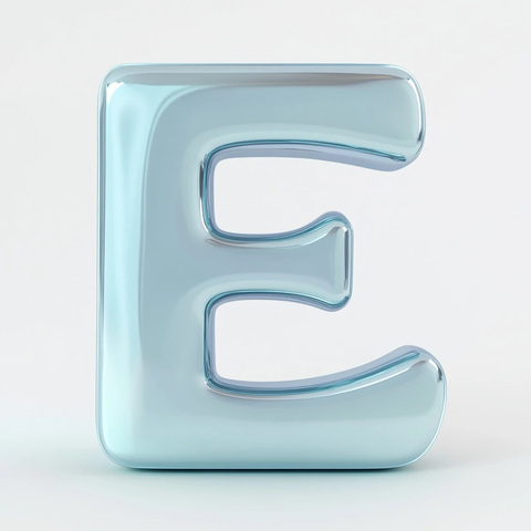 字母和光泽效果