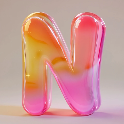 粉色字母软糖设计