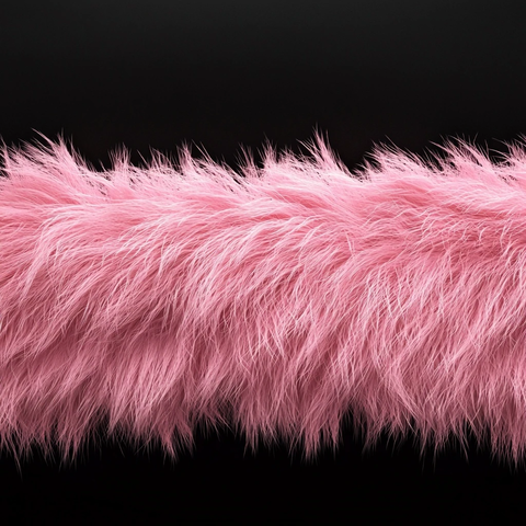 粉色绒毛线条空间渲染