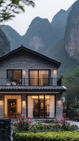 山间现代别墅自然与建筑的完美融合