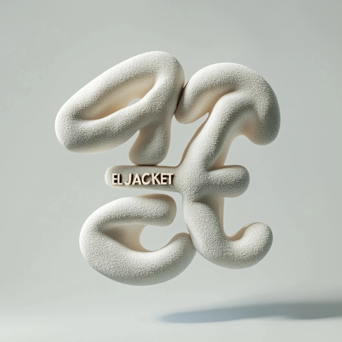 柔软字母悬浮雕塑