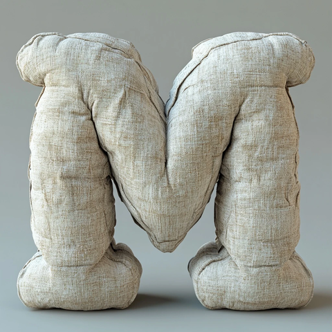 枕头构成字母室内设计