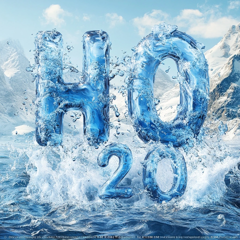 水分子字母设计