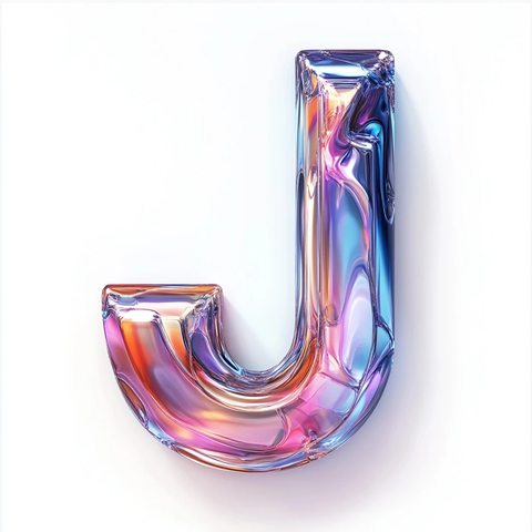 大写字母超写实设计