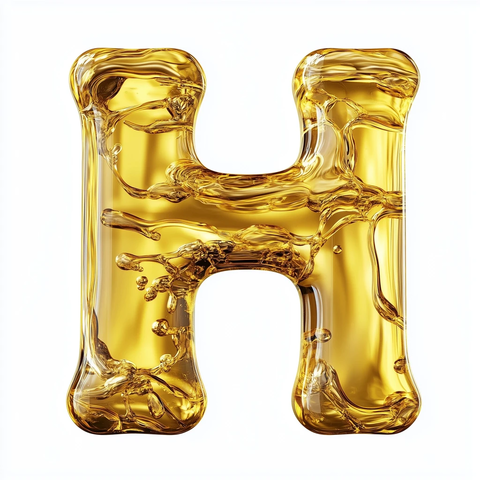 黄色油液流动光泽