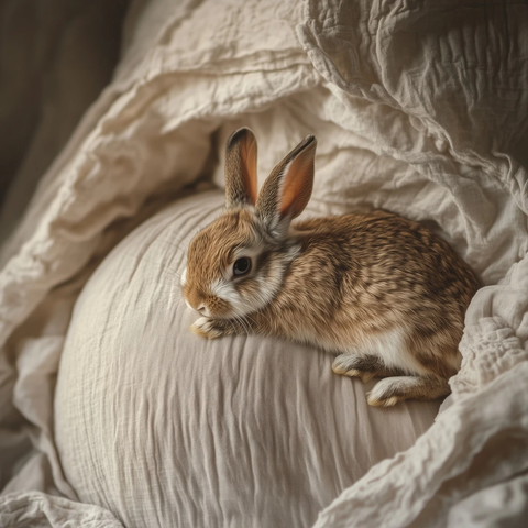 兔子坐孕妇肚覆盖