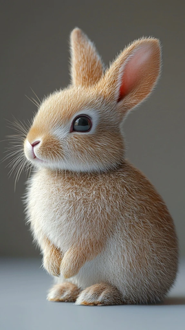 真实兔子详细毛发