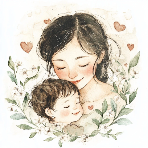 母爱如花心心相印