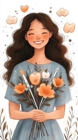 妇女节口腔护理海报