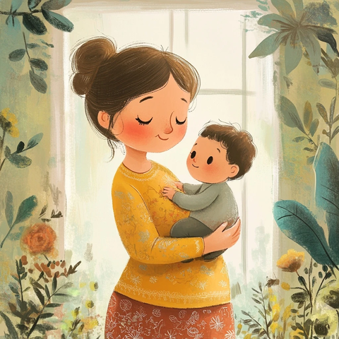 儿童保姆卡通名片设计