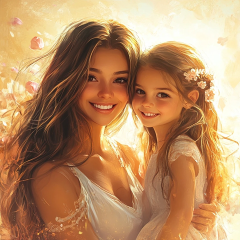 妈妈微笑讲述童书故事