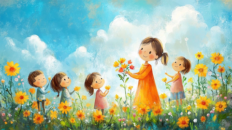 儿童绘画课堂师生互动