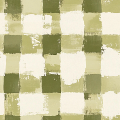 橄榄绿格纹图案