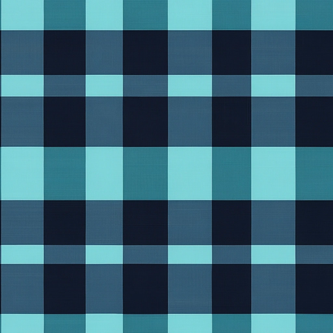 蓝黑格纹无缝图案