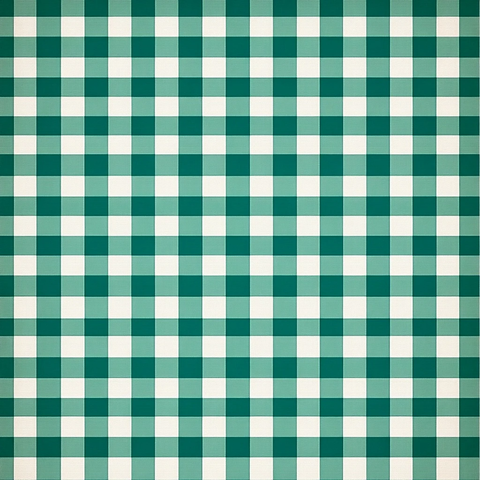 绿色方格桌布图案设计
