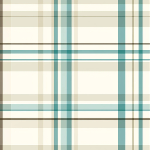 米白青色线条格纹图案