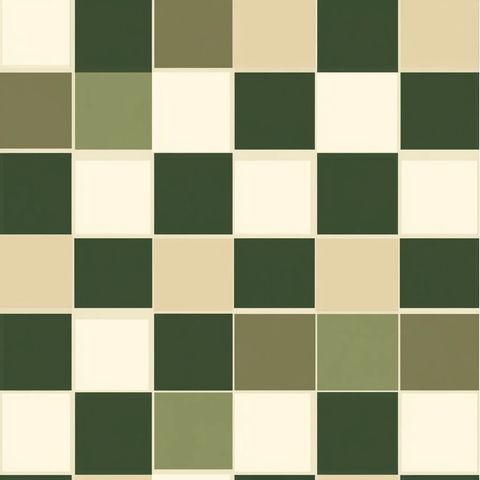 米色橄榄绿棋盘方格图案
