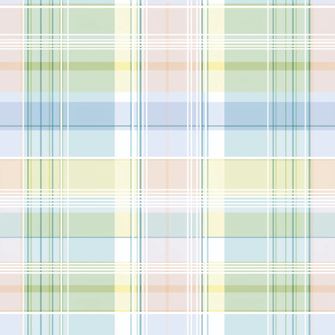 经典蓝绿黄粉格纹图案