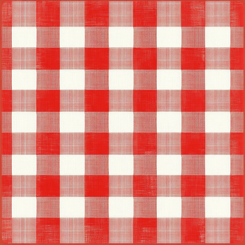 红黑方格桌布图案