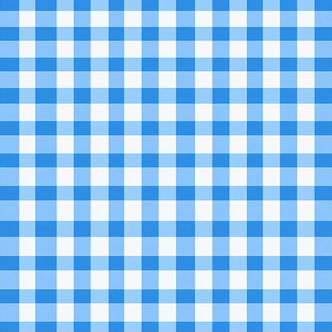 蓝色方格桌布图案