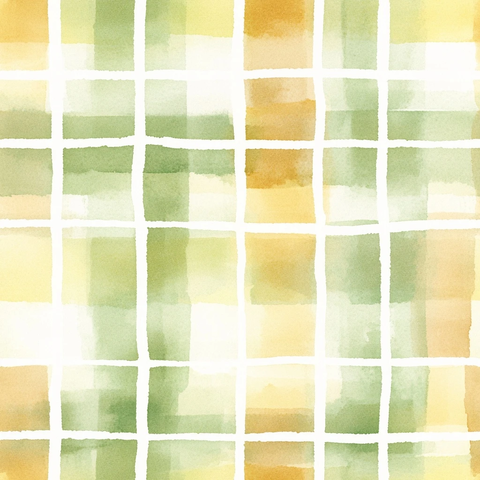 绿白黄格子背景纸