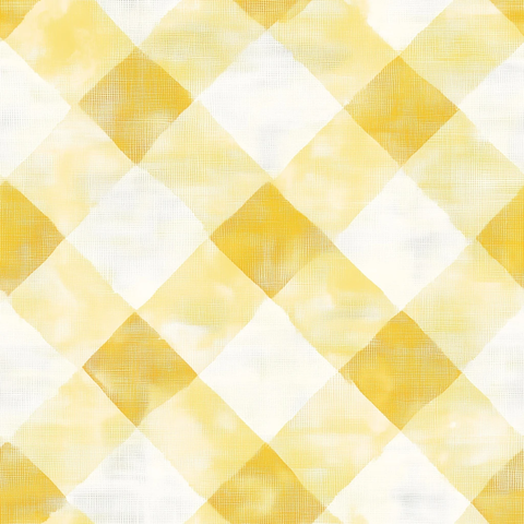 柔和黄格纹亚麻图案