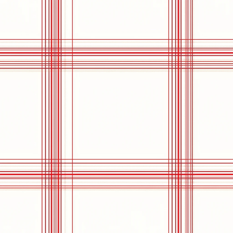 经典格纹红线简约插画