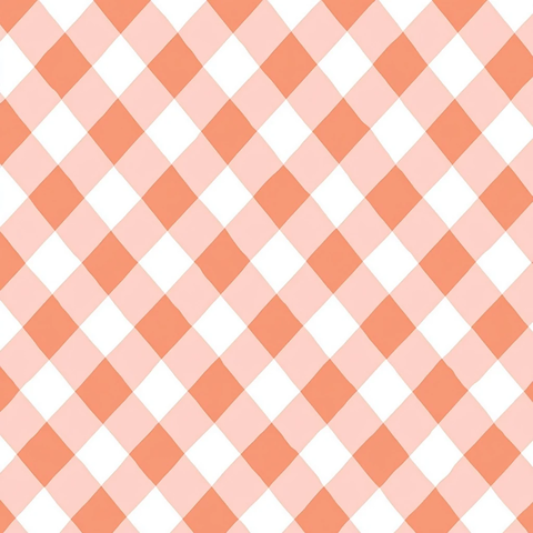 桃子格纹矢量插画