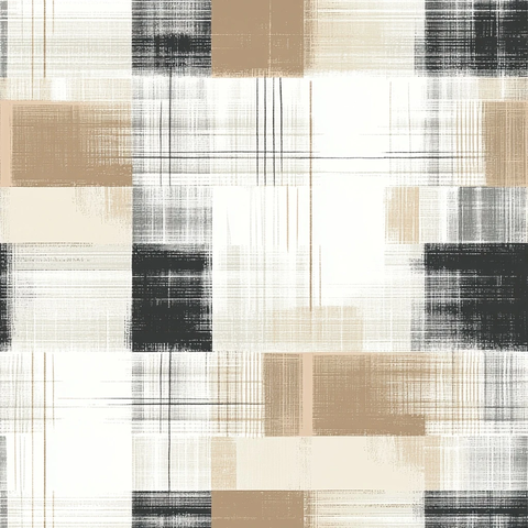 无缝拼接大小格纹图案