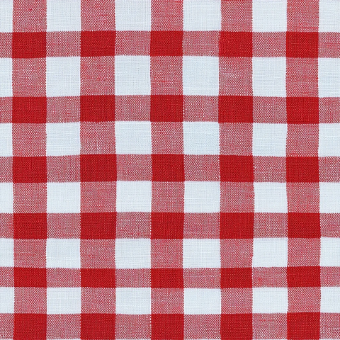 红白格纹布料图案