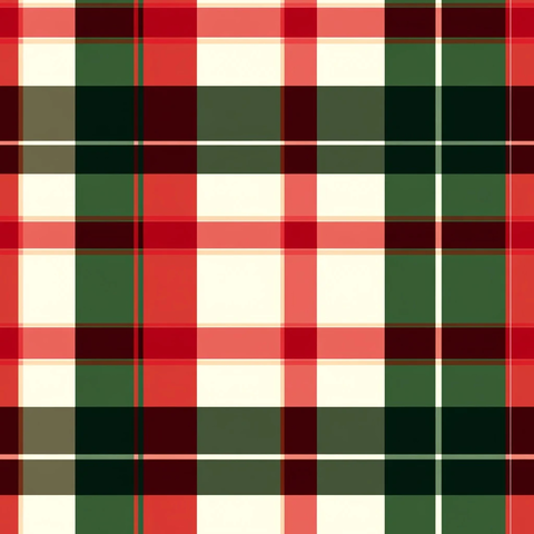 圣诞风格细格子图案