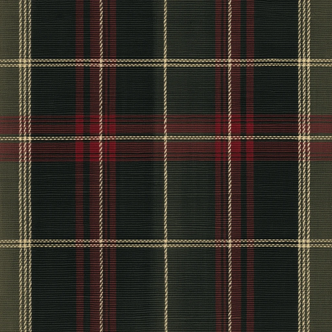 深绿红格纹编织纹理