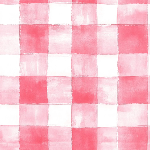 水彩格纹图案粉色调无缝背景