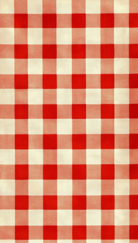 红白格纹布料背景