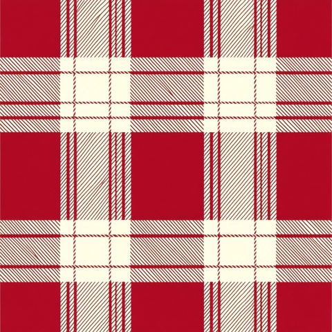 红白格子图案设计