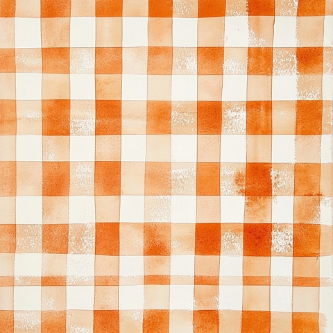 橙色奶油格纹水彩纸
