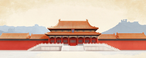 宏伟故宫建筑全景展示