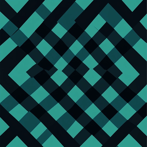 黑白方格对称背景图