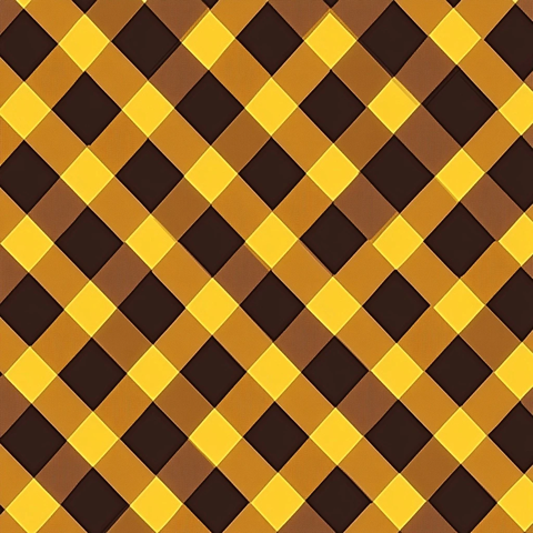 棕黄格纹卡通游戏卡面