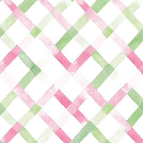 水彩风格无缝菱形图案